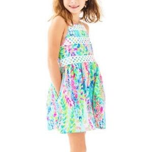 Lilly Pulitzer Girls Elize Dress in Catch the Wave size 8 NWOT